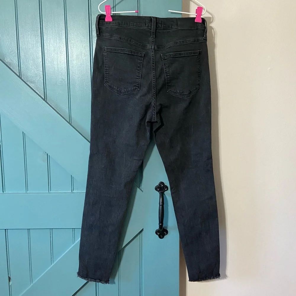 Madewell Women’s 10”High Rise Skinny Button Fly Black Jeans Size 29